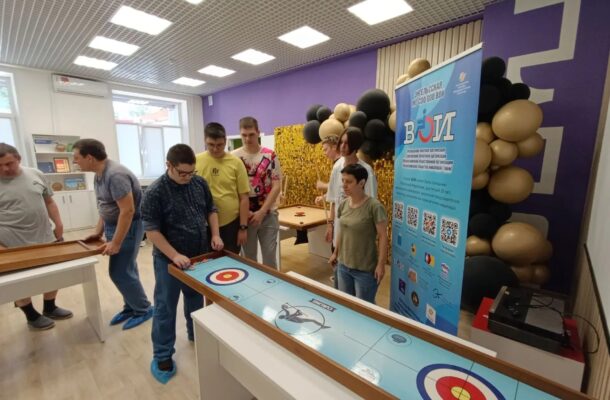 В спортивном клубе «Спорт для всех» прошла очередная тренировка по адаптивным настольным играм